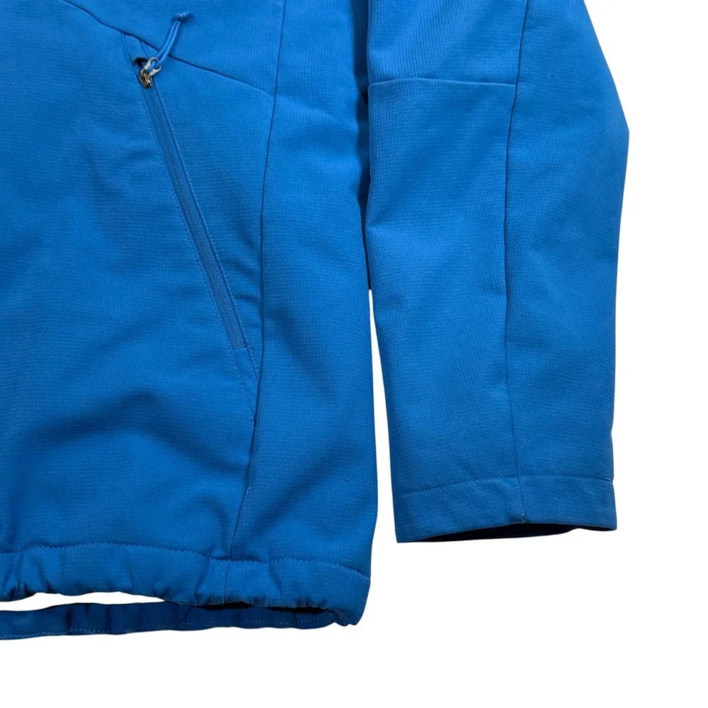 The North Face Mens Blue Apex Elevation Insulated Softshell Jacket Hooded Medium